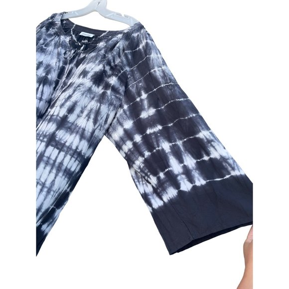 Calvin Klein Women's M Medium to Large L Tie dye Silk blouse - Picture 4 of 10